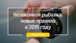 Правила рыболовства в 2019 году.
